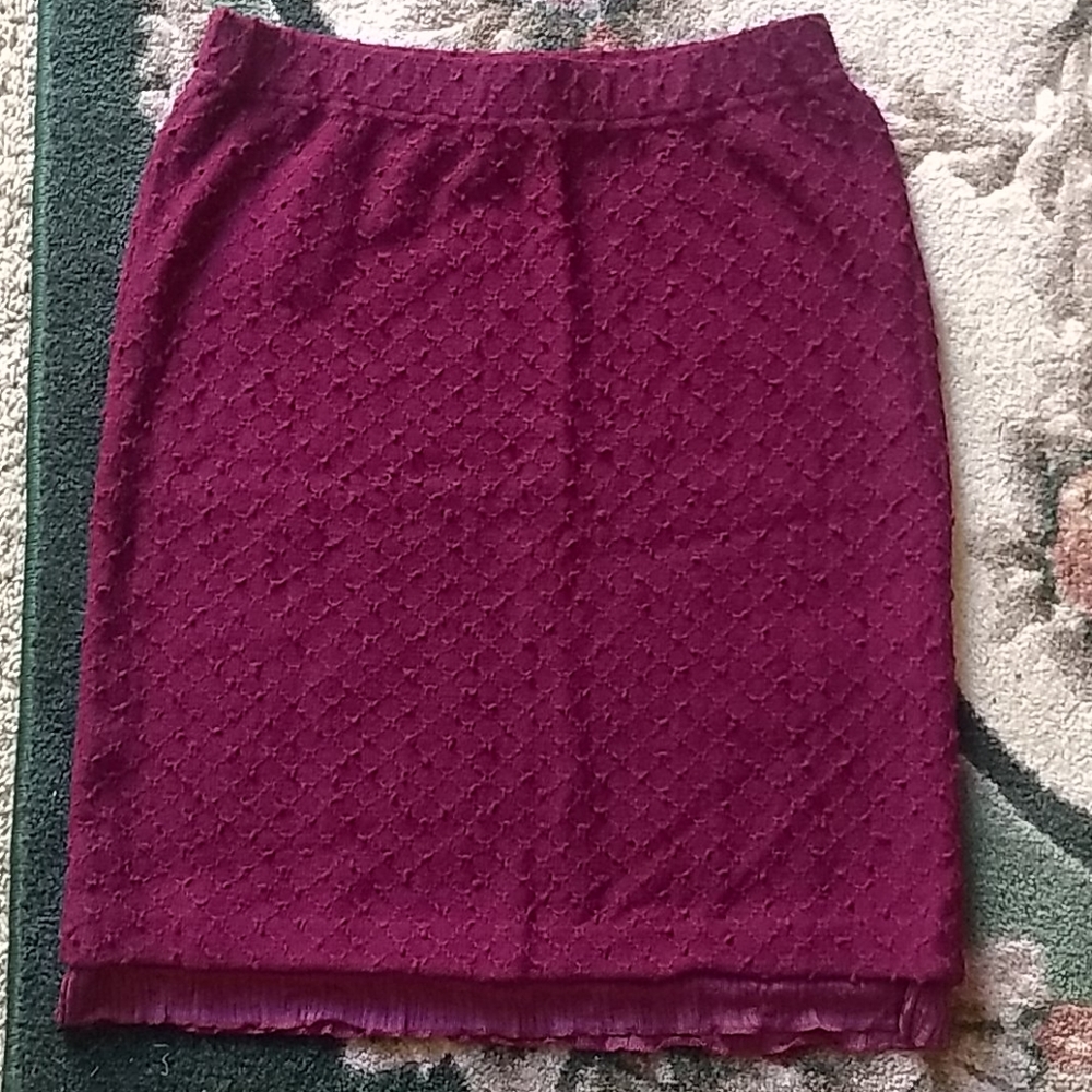 Purple Pencil Skirt